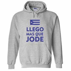 LLEGO MAS QUE JODE - FRASE BORICUA ELEGANT AND NICE FUNNY BRAND NEW HOODIE